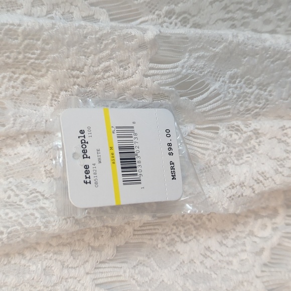 NWT intimately Free People lace mock neck white wedding engagement dress. - Picture 5 of 5